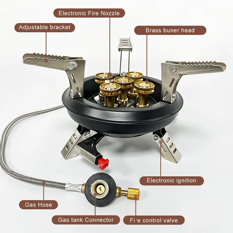 High-Power Portable Camping Gas Stove