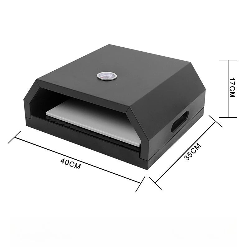 Portable Stainless Steel Outdoor Pizza Oven with Thermometer