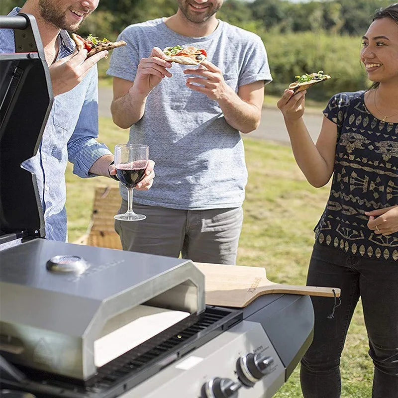 Portable Stainless Steel Outdoor Pizza Oven with Thermometer