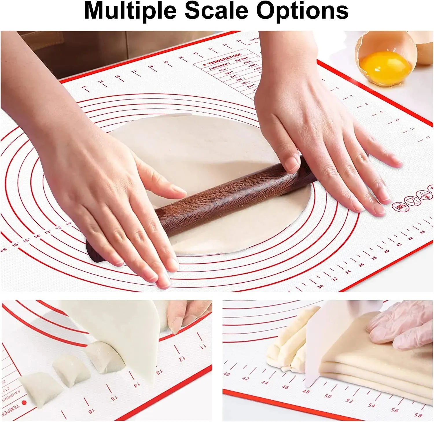 Non-Stick Silicone Baking & Dough Kneading Mat