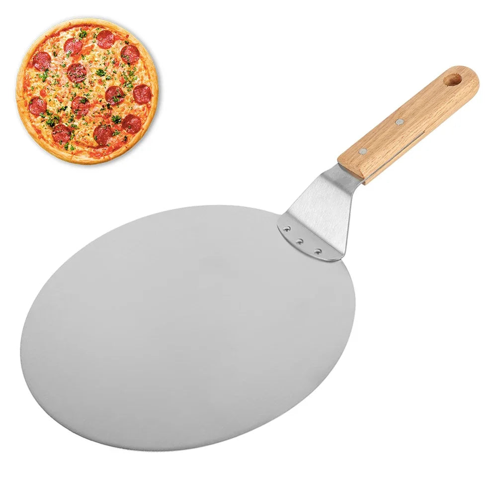 Non-Stick Metal Pizza Peel with Wooden Handle