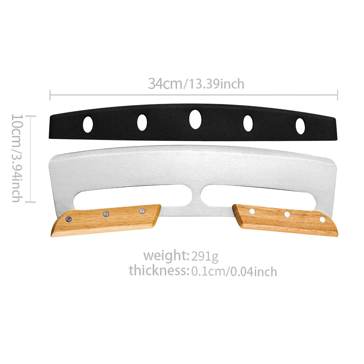 Stainless Steel Pizza Cutter with Protective Cover