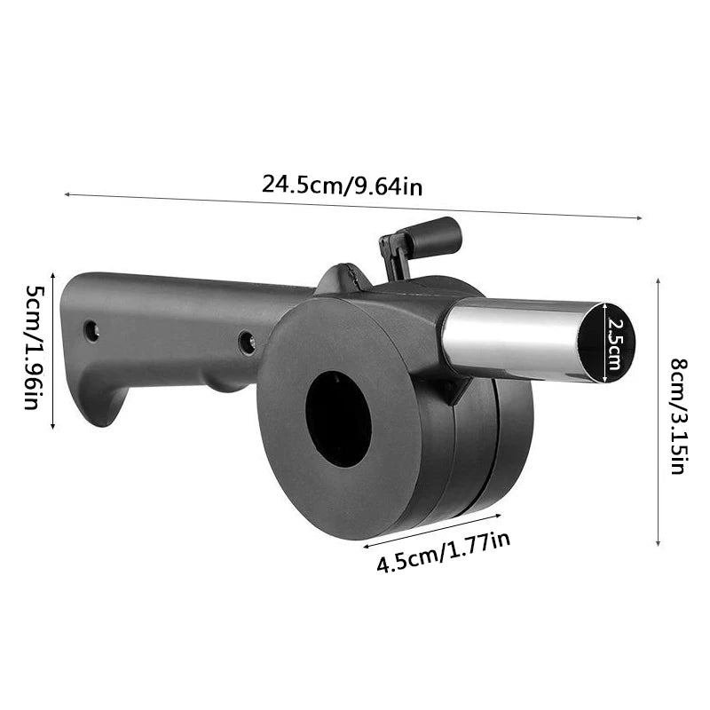 Hand Crank BBQ Grill Air Blower