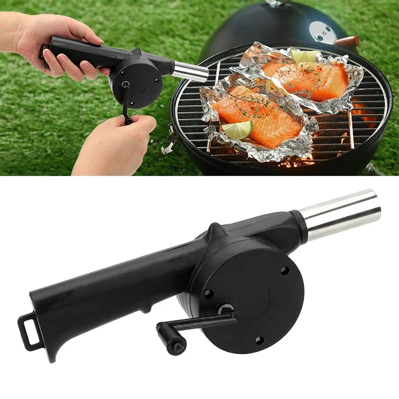 Hand Crank BBQ Grill Air Blower
