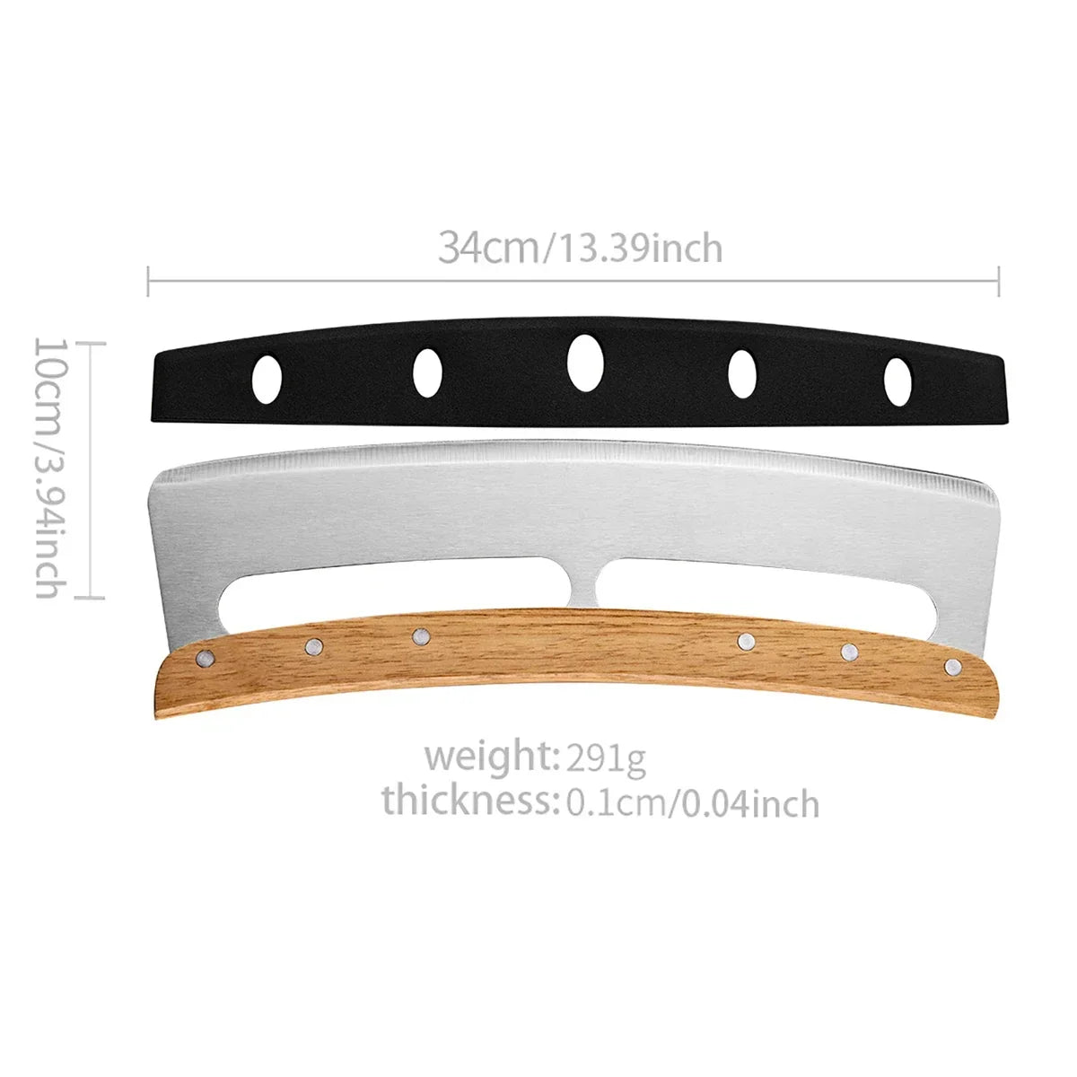 Stainless Steel Pizza Cutter with Protective Cover